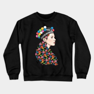 Hmoob Pompom Girl Crewneck Sweatshirt